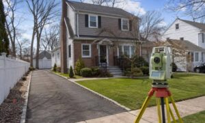 Mortgage survey new york - ALTA SURVEY New York Survey equipment set up outside a New York home for a mortgage survey