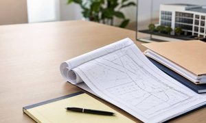 Title documents and survey plat prepared for an ALTA survey of a commercial property