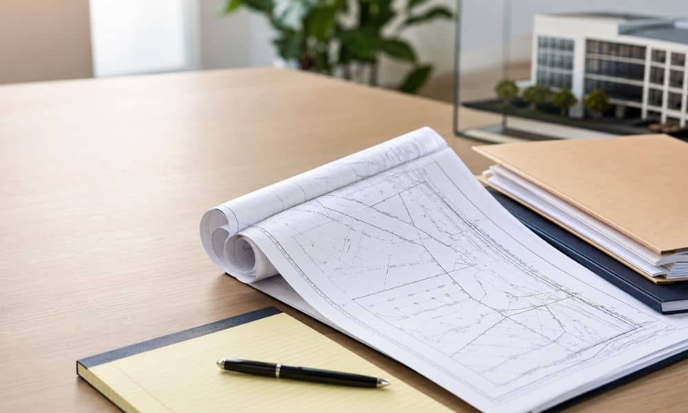 Title documents commercial property - ALTA SURVEY New York Title documents and survey plat prepared for an ALTA survey of a commercial property